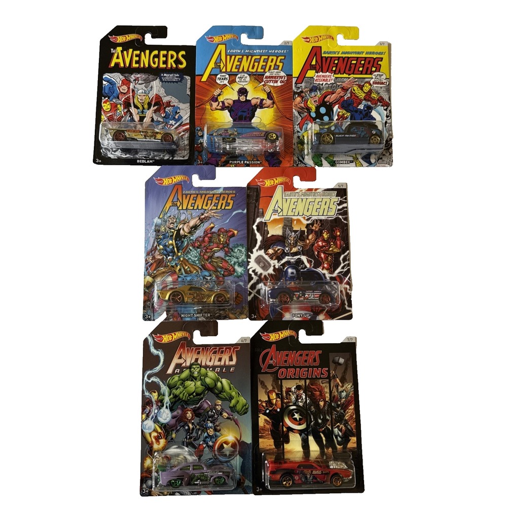 Hot Wheels 2017 The Avengers Complete Set‎ Factory Sealed